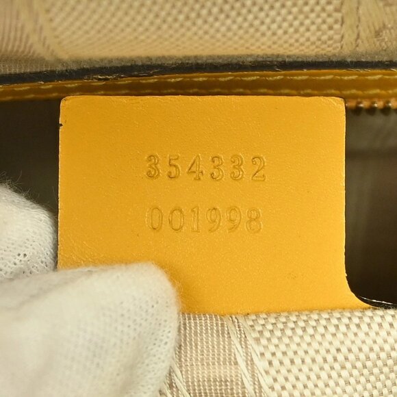 GUCCI YELLOW GG 2WAY HANDBAG 354332 - Picture 10 of 12